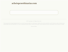 Tablet Screenshot of acheiopcoesbinarias.com